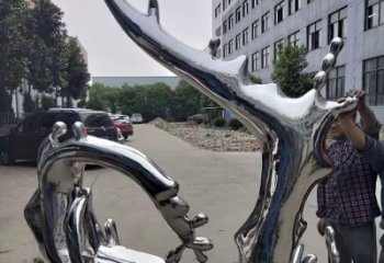 浪花雕塑厂家，镜面工艺制作，不锈钢浪花雕塑价格