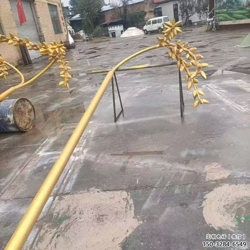 仿古水稻雕塑厂家 庭院彩绘雕塑制作 田间小品 仿古水稻雕塑厂家 庭院彩绘雕塑制作 田间小品