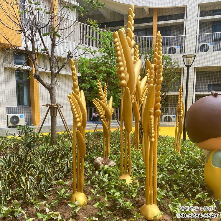 古铜色水稻雕塑厂 大型城市雕塑生产 商业街摆件 古铜色水稻雕塑厂 大型城市雕塑生产 商业街摆件