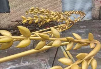田间水稻雕塑厂 彩绘仿真雕塑制作 园林摆件