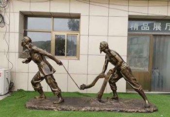 庭院农耕牛雕塑效果图 城市古铜色雕塑 动物小品制作