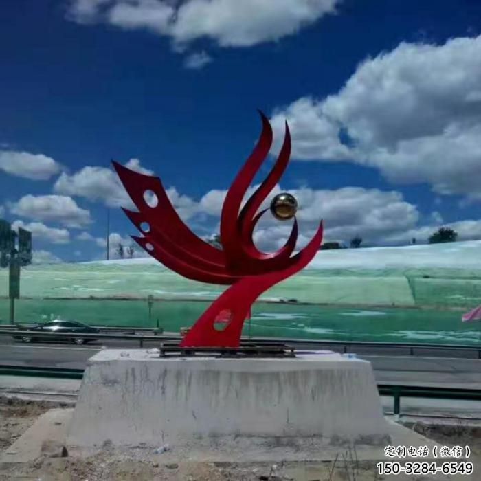 预定城市凤凰雕塑 风景区彩绘雕塑 抽象摆件 预定城市凤凰雕塑 风景区彩绘雕塑 抽象摆件