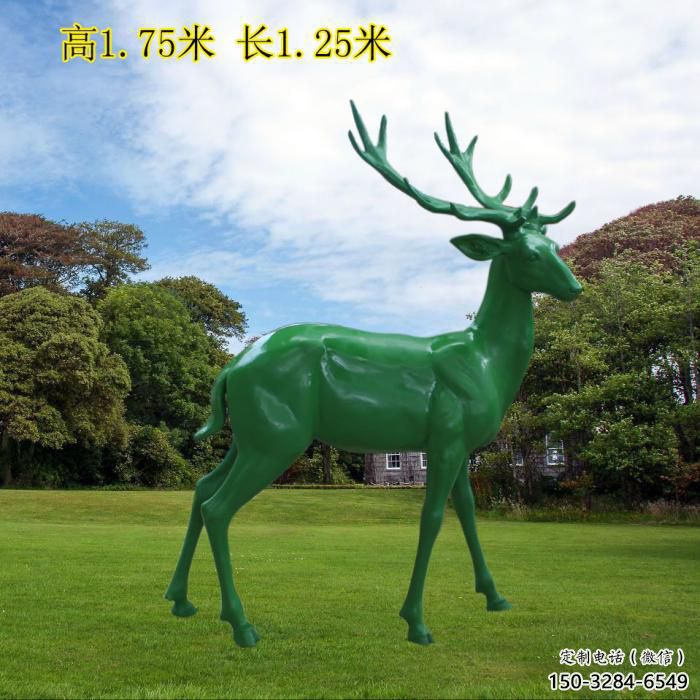 选用古铜色小鹿雕塑 大型城市雕塑 商业街摆件 选用古铜色小鹿雕塑 大型城市雕塑 商业街摆件