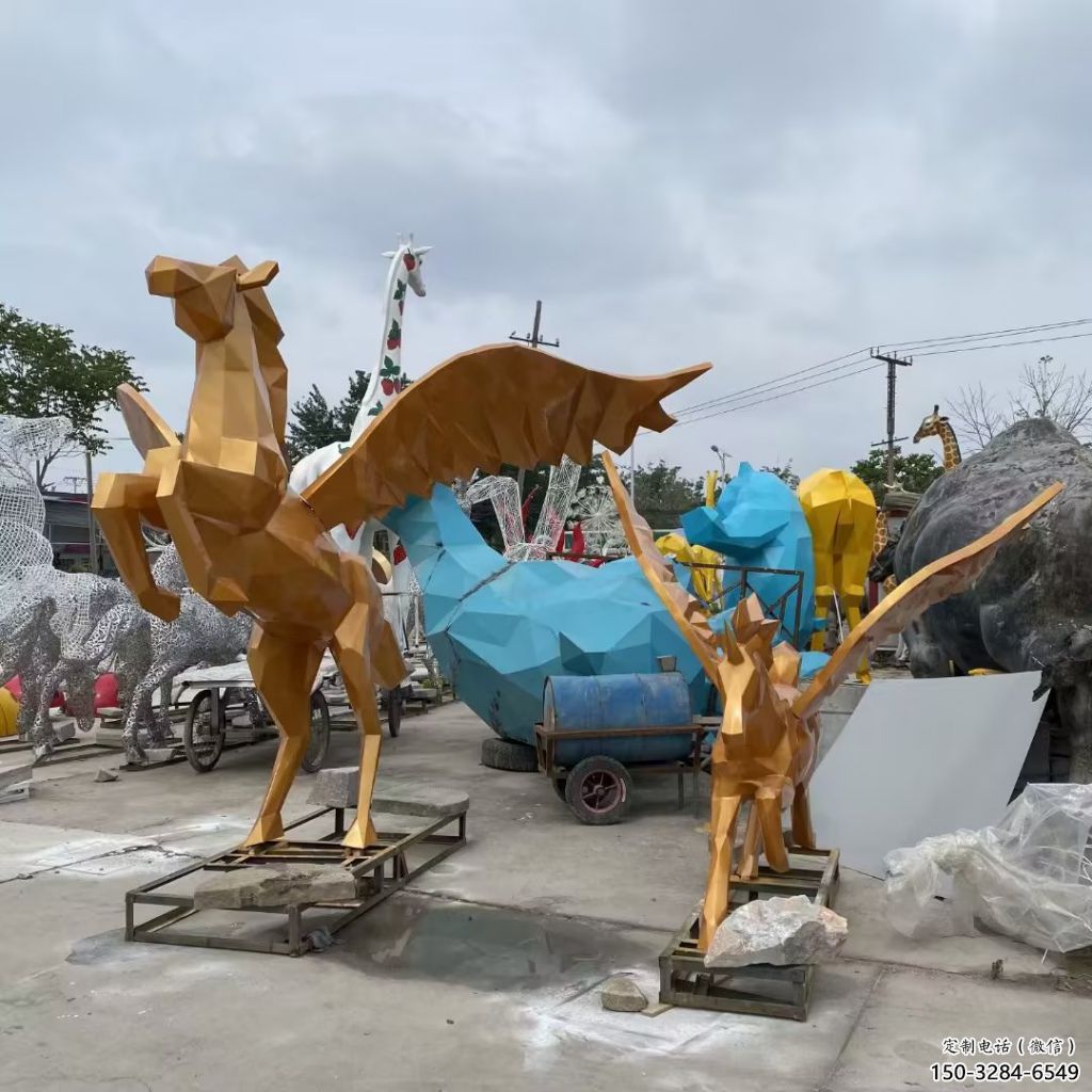 玻璃钢飞马雕塑厂家 酒店公园雕塑 风景区摆件 玻璃钢飞马雕塑厂家 酒店公园雕塑 风景区摆件
