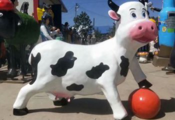 创意玻璃钢小狗雕塑 步行街店门口雕塑 动物小品