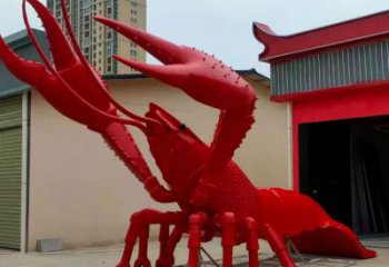 大型玻璃钢龙虾雕塑 步行街宣传雕塑 仿真摆件