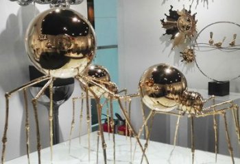 不锈钢蜘蛛雕塑厂家 风景区仿真雕塑 广场小品