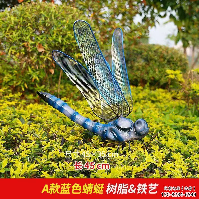 玻璃钢仿真蜻蜓雕塑 店门口园林雕塑 动物小品 玻璃钢仿真蜻蜓雕塑 店门口园林雕塑 动物小品