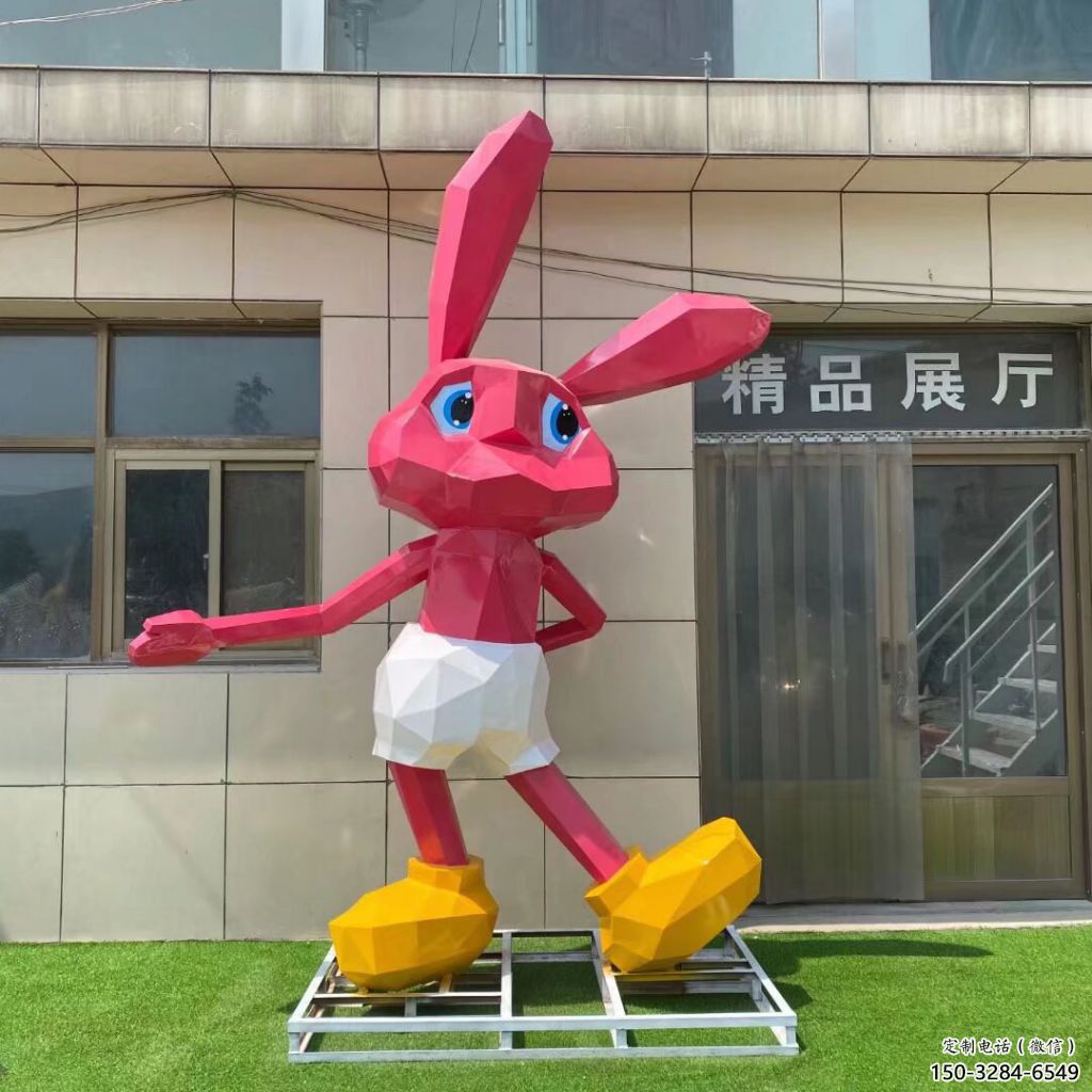 仿真不锈钢兔子雕塑厂家 店门口园林雕塑 动物小品 仿真不锈钢兔子雕塑厂家 店门口园林雕塑 动物小品