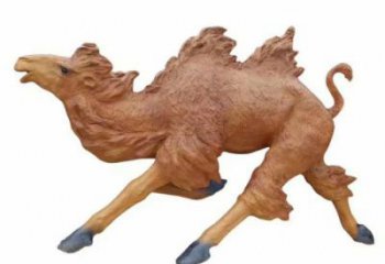 玻璃钢骆驼雕塑厂家 风景区彩绘雕塑 抽象摆件