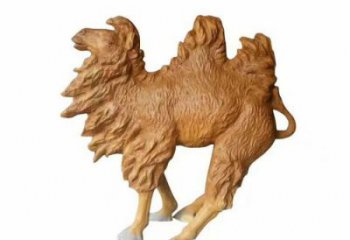 门口玻璃钢骆驼雕塑厂家 售楼处仿真雕塑 彩绘小品