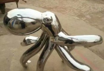 不锈钢章鱼雕塑厂家，镜面动物，海洋生物小品 (2)