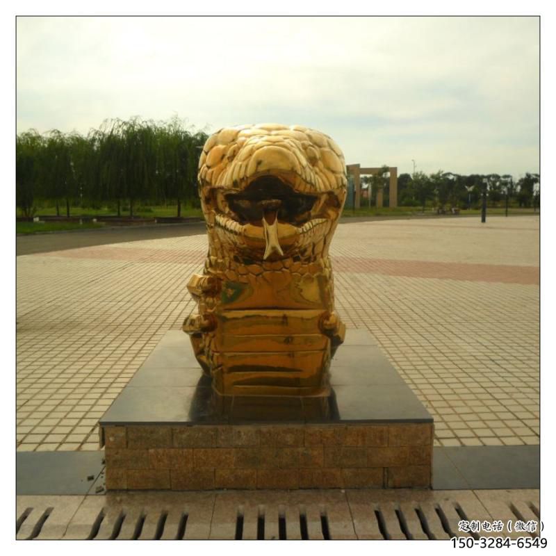 不锈钢生肖雕塑，镀钛工艺，公园广场户外摆放 (2)