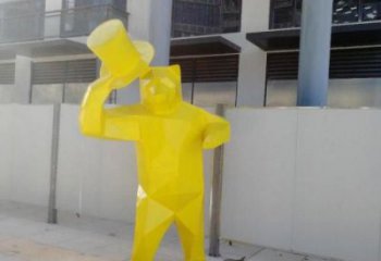 不锈钢大熊雕塑，公园广场雕塑，仿真彩绘工艺 (2)