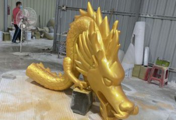 龙形铜雕塑，铸铜工艺，大型动物雕塑制造商 (4)