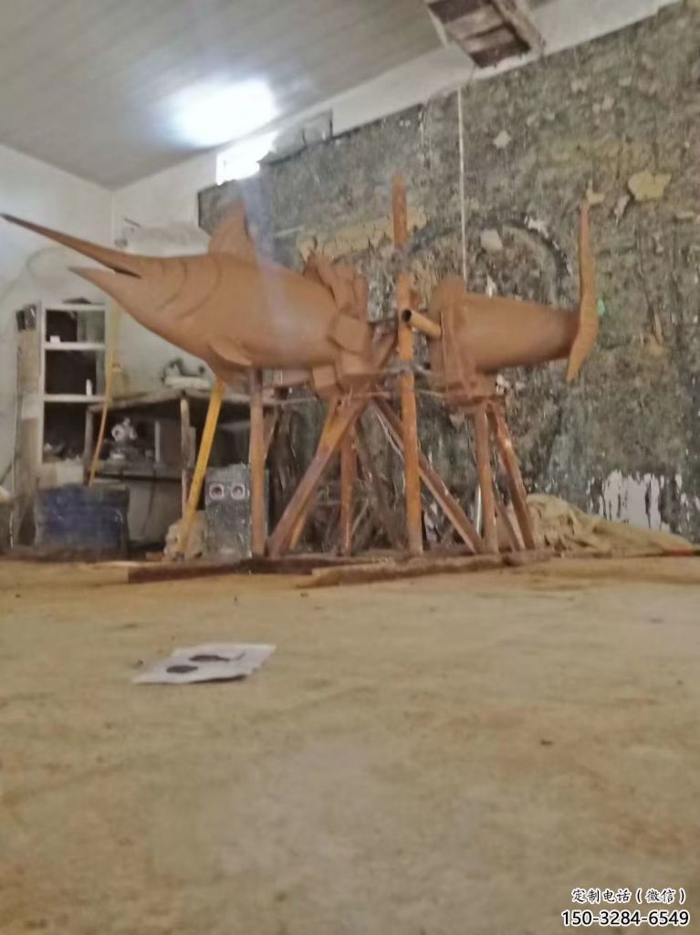 售楼处剑鱼雕塑 商业街仿真雕塑 海洋生物摆件 售楼处剑鱼雕塑 商业街仿真雕塑 海洋生物摆件