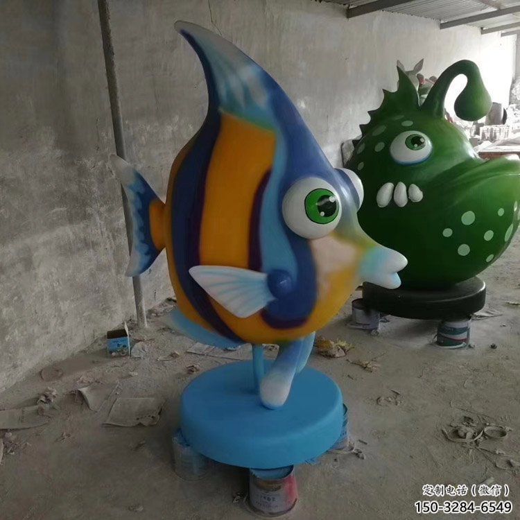 大型剑鱼雕塑，户外街头雕塑，海洋生物雕塑