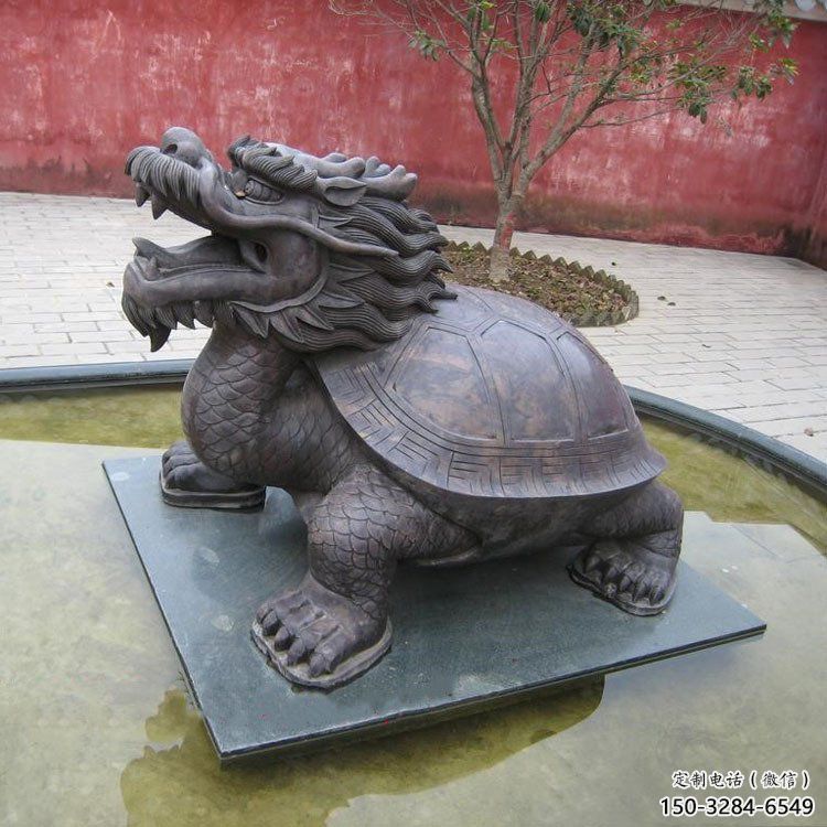 铜海龟雕塑厂家，神兽动物，仿古公园广场摆件