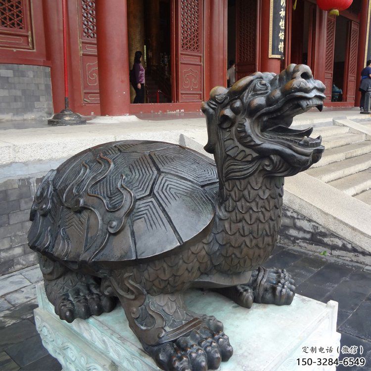 铜海龟雕塑制作，神兽动物，仿古公园广场摆件