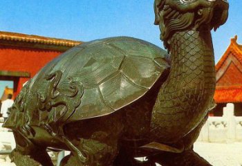 铜海龟雕塑生产厂家，神兽动物，仿古公园广场摆件