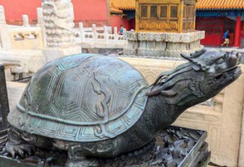 铜海龟雕塑生产制作，神兽动物，仿古公园广场摆件