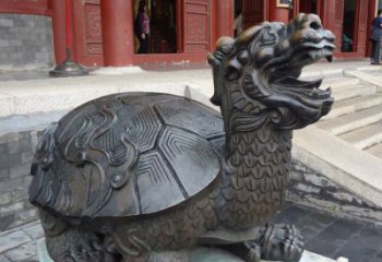 铜海龟雕塑制作，神兽动物，仿古公园广场摆件