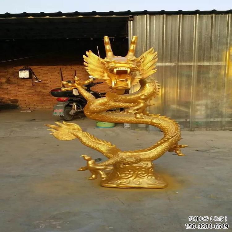 加工龙头雕塑厂家，铸铜动物雕塑，房地产售楼处摆件