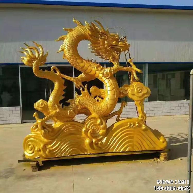 提供大型龙头雕塑，铸铜动物雕塑，房地产售楼处摆件