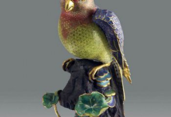 静态鹦鹉雕塑厂家，美陈动物小品，仿真鹦鹉雕塑制作