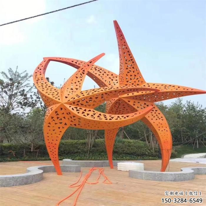 不锈钢仿真海星雕塑 酒店公园雕塑 风景区摆件 不锈钢仿真海星雕塑 酒店公园雕塑 风景区摆件