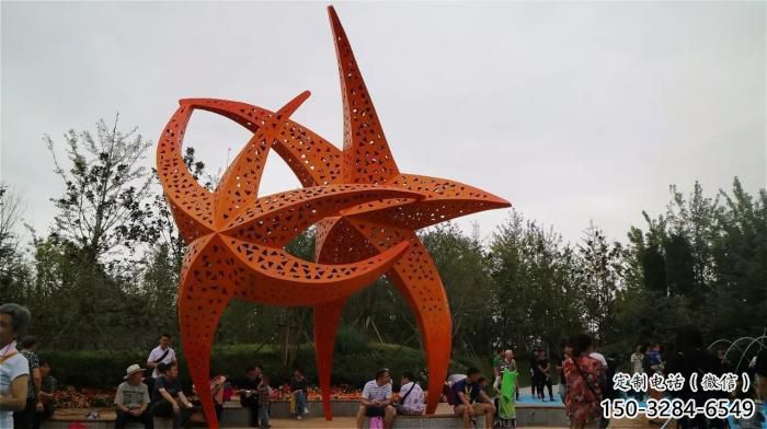 不锈钢公园海星雕塑 酒店门口雕塑 彩绘摆件 不锈钢公园海星雕塑 酒店门口雕塑 彩绘摆件