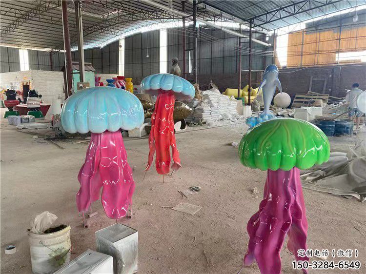 古铜色水母雕塑 大型城市雕塑 商业街摆件 古铜色水母雕塑 大型城市雕塑 商业街摆件