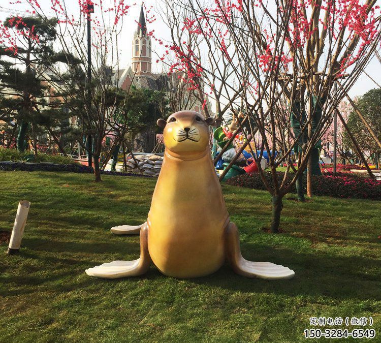 售楼处海豹雕塑 商业街仿真雕塑 海洋生物摆件 售楼处海豹雕塑 商业街仿真雕塑 海洋生物摆件