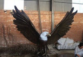 大型玻璃钢老鹰雕塑 步行街宣传雕塑 仿真摆件