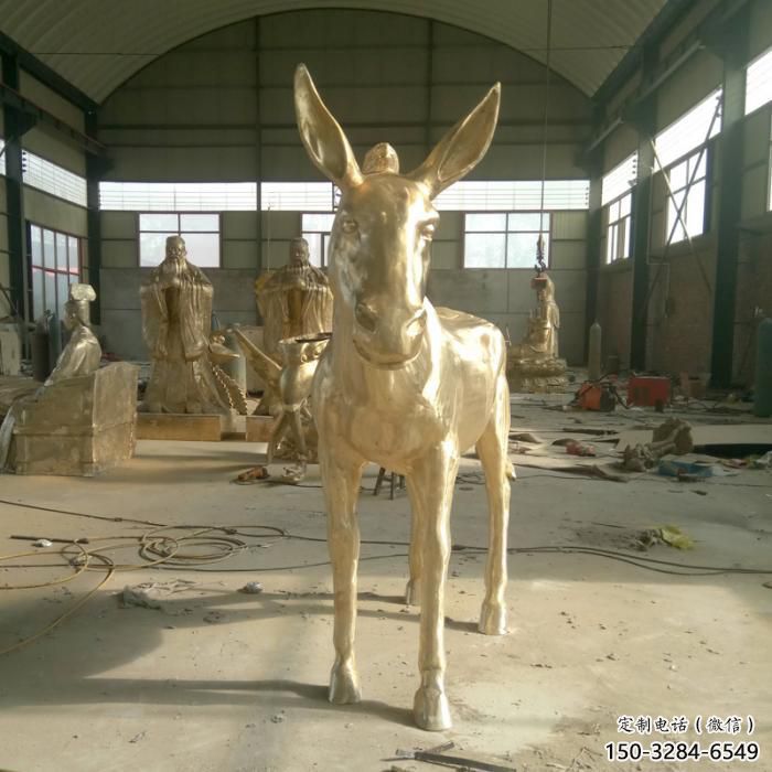 水景毛驴雕塑厂家 风景区几何雕塑 广场小品