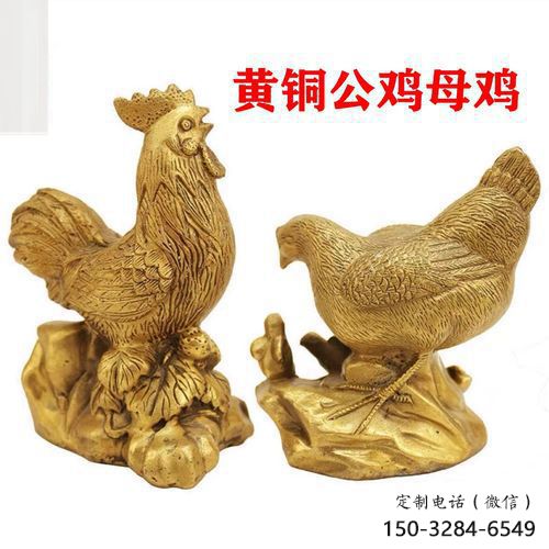 景区小鸡雕塑，动物主题，彩绘工艺