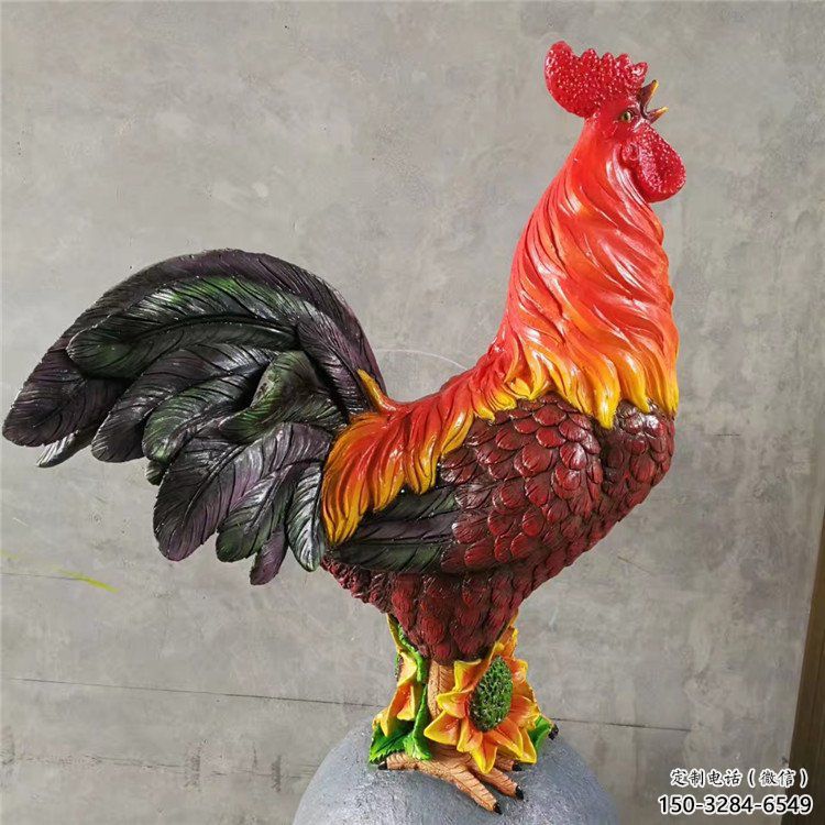 小区小鸡雕塑，抽象系列，网格工艺