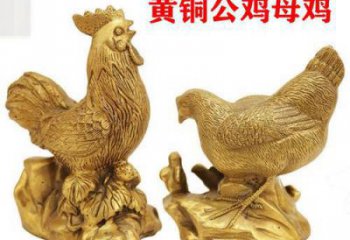 景区小鸡雕塑，动物主题，彩绘工艺