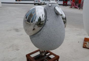操场鸟类雕塑，公园主题，镜面工艺