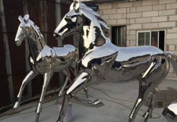 公园战马雕塑，广场园林主题，仿古工艺