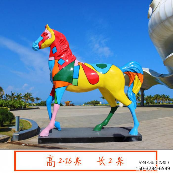 广场小马雕塑，动物摆件，仿古工艺