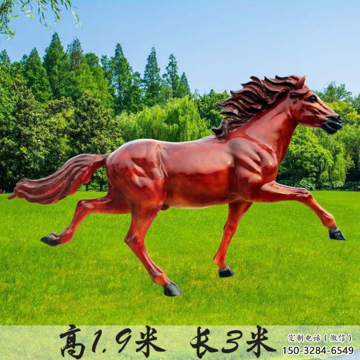 小区小马雕塑，仿真主题，彩绘工艺