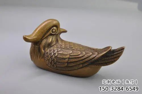 仿真鸳鸯雕塑 店门口园林雕塑 动物小品