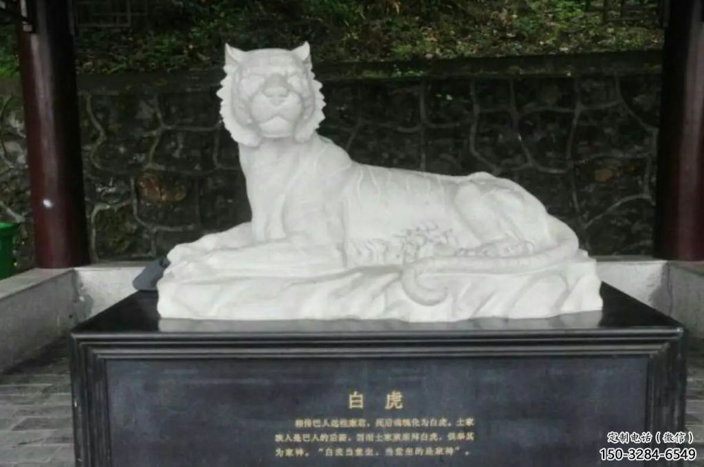 街道白虎雕塑，铸铜农耕雕塑，古铜效果