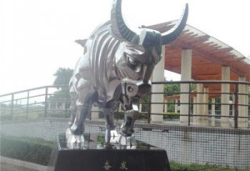 公园黄牛雕塑，广场园林主题，仿古工艺