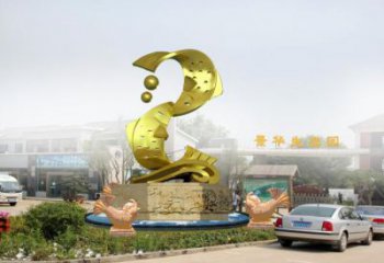 海洋馆鱼形雕塑，镀铜海洋雕塑，镀铜工艺