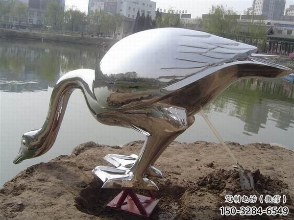 医院白鹭雕塑，仿古动漫雕塑，仿古摆件