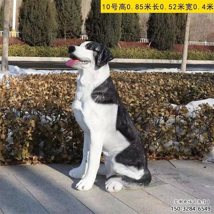 街道哈巴狗雕塑，铸铜农耕雕塑，古铜效果