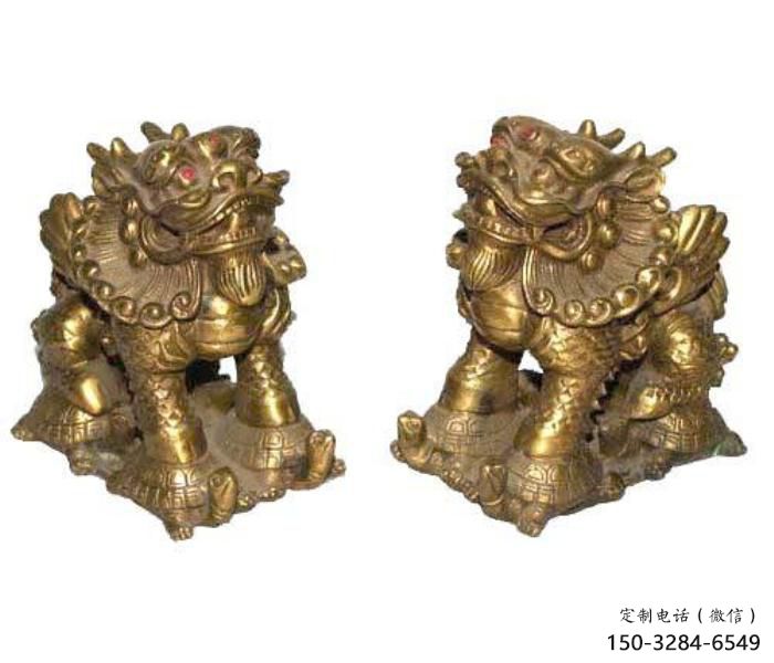 幼儿园貔貅雕塑，铁艺文化雕塑，铸造制作