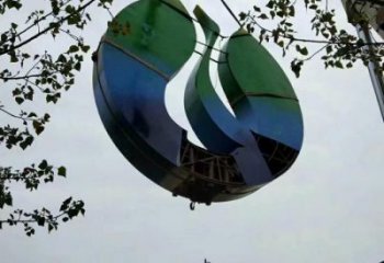 公园白鹭雕塑，喷砂发光雕塑，铸铜工艺